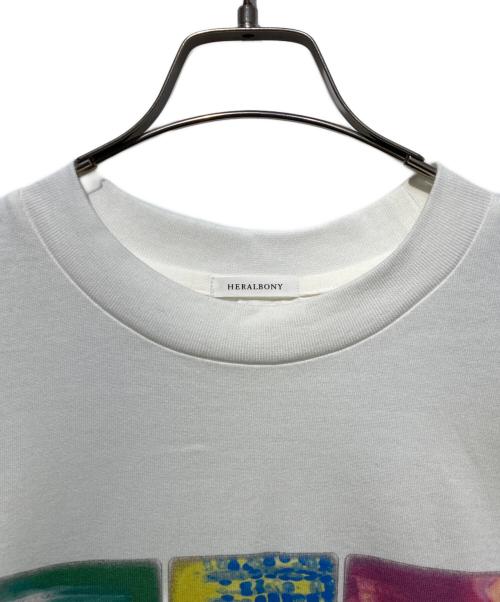 HERALBONY（ヘラルボニー）HERALBONY (ヘラルボニー) ロングスリーブTシャツ 井口直人 タイプC ホワイト サイズ:Ｌの古着・服飾アイテム