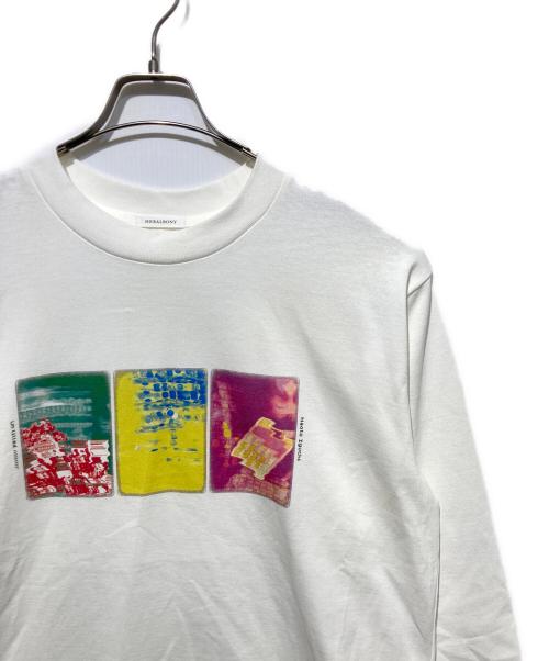 HERALBONY（ヘラルボニー）HERALBONY (ヘラルボニー) ロングスリーブTシャツ 井口直人 タイプC ホワイト サイズ:Ｌの古着・服飾アイテム