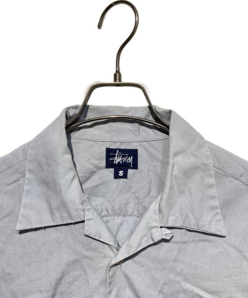 stussy（ステューシー）stussy (ステューシー) オールドラインオープンカラーシャツ サックスブルー サイズ:Ｓの古着・服飾アイテム
