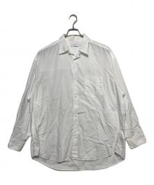 Graphpaper（グラフペーパー）の古着「Broad L/S Oversized Regular Collar Shirt」｜ホワイト