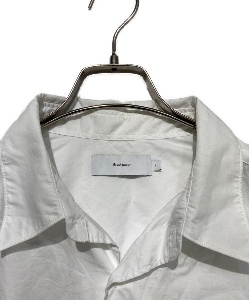 Graphpaper（グラフペーパー）Graphpaper (グラフペーパー) Broad L/S Oversized Regular Collar Shirt ホワイト サイズ:1の古着・服飾アイテム