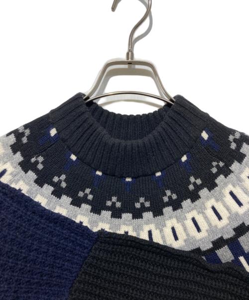 sacai（サカイ）sacai (サカイ) 21AW Wool Knit Pullover ブラック サイズ:2の古着・服飾アイテム