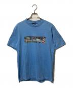 OLD STUSSYオールドステューシー）の古着「90's オールドフォトプリントＴシャツ」｜ブルー