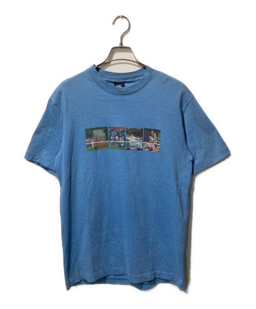 OLD STUSSY（オールドステューシー）OLD STUSSY (オールドステューシー) 90's オールドフォトプリントＴシャツ ブルー サイズ:Mの古着・服飾アイテム