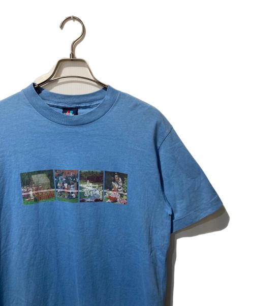 OLD STUSSY（オールドステューシー）OLD STUSSY (オールドステューシー) 90's オールドフォトプリントＴシャツ ブルー サイズ:Mの古着・服飾アイテム