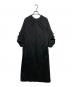 BARNEYS NEWYORK（バーニーズ・ニューヨーク）の古着「バックリボンナイロンワンピース」｜ブラック