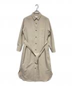 SOEJUソージュ）の古着「ベルテッドシャツワンピース」｜ベージュ