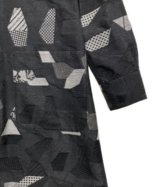 ANREALAGE（アンリアレイジ）ANREALAGE (アンリアレイジ) パッチワークパネルシャツコート ブラック サイズ:46の古着・服飾アイテム