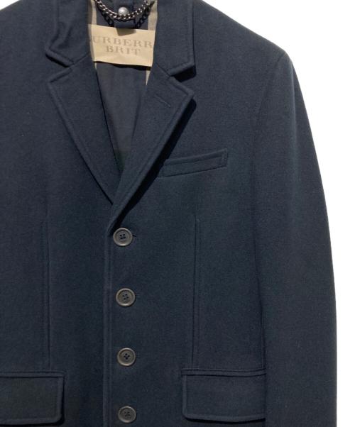 BURBERRY BRIT（バーバリーブリット）BURBERRY BRIT (バーバリーブリット) ウールカシミヤチェスターコート ネイビー サイズ:Sの古着・服飾アイテム