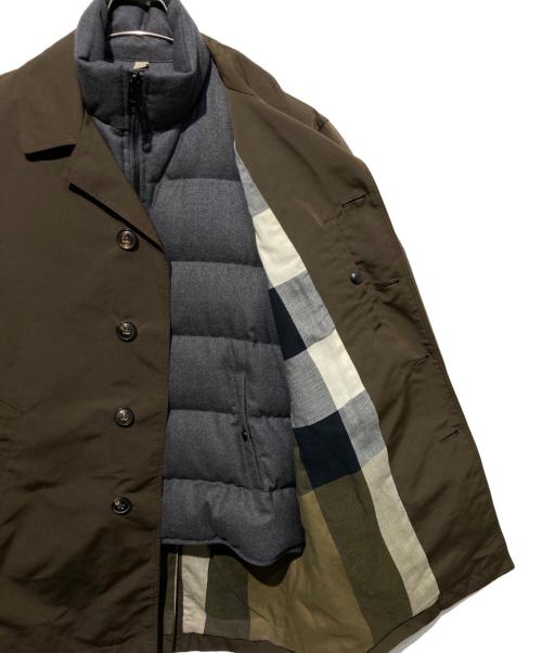 BURBERRY BRIT（バーバリーブリット）BURBERRY BRIT (バーバリーブリット) 3WAYダウンベスト+チェスターコート ブラウン×グレー サイズ:Sの古着・服飾アイテム