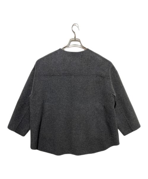 FRAMeWORK（フレームワーク）FRAMeWORK (フレームワーク) ハミルトンリバークルーネックコート グレー サイズ:36の古着・服飾アイテム
