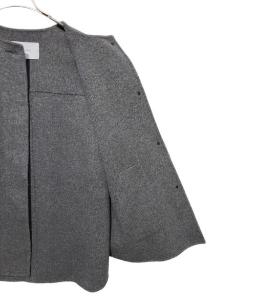 FRAMeWORK（フレームワーク）FRAMeWORK (フレームワーク) ハミルトンリバークルーネックコート グレー サイズ:36の古着・服飾アイテム