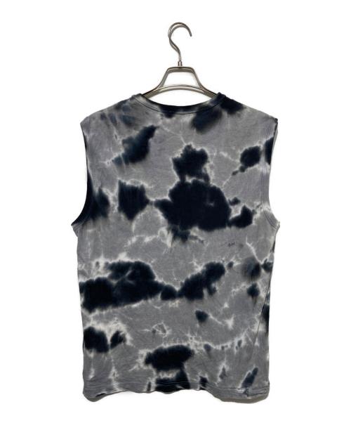 DIESEL（ディーゼル）DIESEL (ディーゼル) ノースリーブカットソー ブラック×グレー サイズ:XLの古着・服飾アイテム