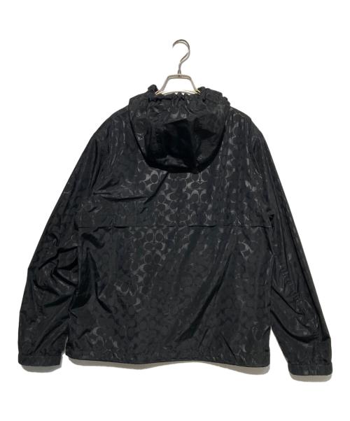 COACH（コーチ）COACH (コーチ) シグネチャーフーデットジャケット ブラック サイズ:Lの古着・服飾アイテム