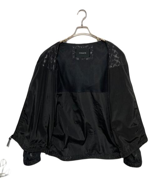 COACH（コーチ）COACH (コーチ) シグネチャーフーデットジャケット ブラック サイズ:Lの古着・服飾アイテム