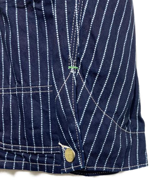 SUGAR CANE（シュガーケーン）SUGAR CANE (シュガーケーン) 9oz. WABASH STRIPE WORK COAT インディゴ サイズ:サイズタグ欠損の古着・服飾アイテム