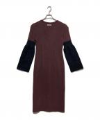 AKANE UTSUNOMIYAアカネウツノミヤ）の古着「ロングワンピース」｜ブラウン