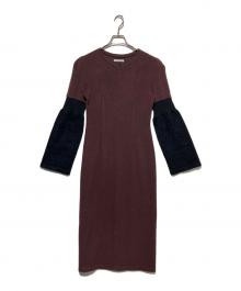 AKANE UTSUNOMIYA（アカネウツノミヤ）の古着「ロングワンピース」｜ブラウン