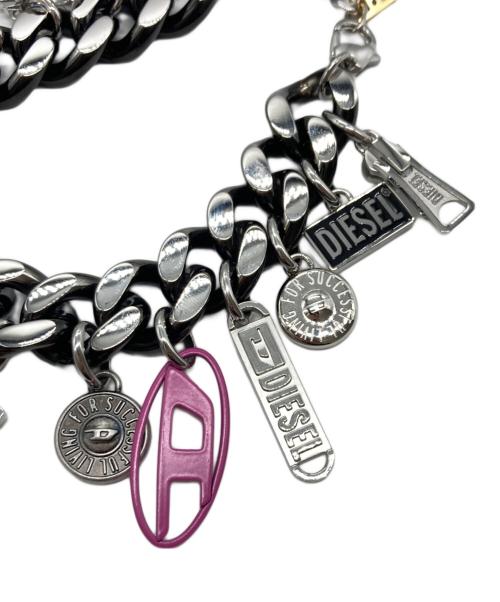 DIESEL（ディーゼル）DIESEL (ディーゼル) チェーンブレスレット ブラックの古着・服飾アイテム