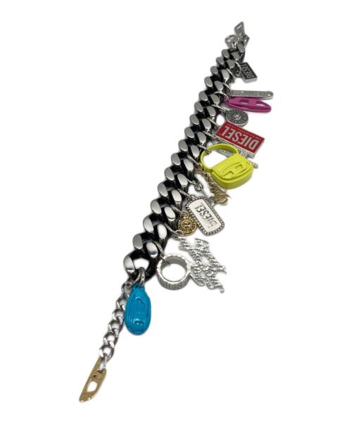 DIESEL（ディーゼル）DIESEL (ディーゼル) チェーンブレスレット ブラックの古着・服飾アイテム