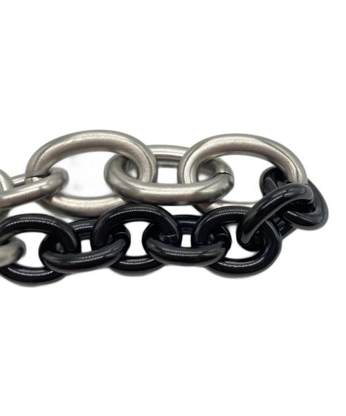 DIESEL（ディーゼル）DIESEL (ディーゼル) チェーンブレスレット シルバー×ブラック 未使用品の古着・服飾アイテム