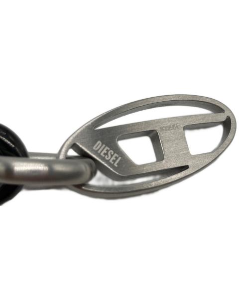 DIESEL（ディーゼル）DIESEL (ディーゼル) チェーンブレスレット シルバー×ブラック 未使用品の古着・服飾アイテム
