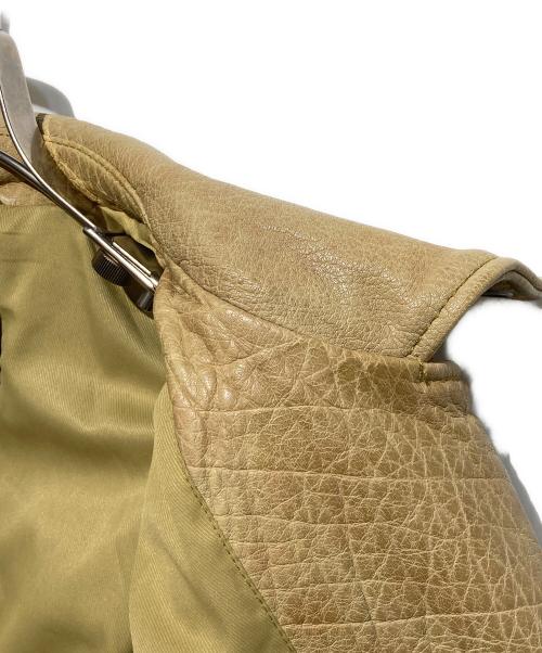 ALL SAINTS（オールセインツ）ALL SAINTS (オールセインツ) ダブルライダースジャケット ベージュ サイズ:UK6の古着・服飾アイテム