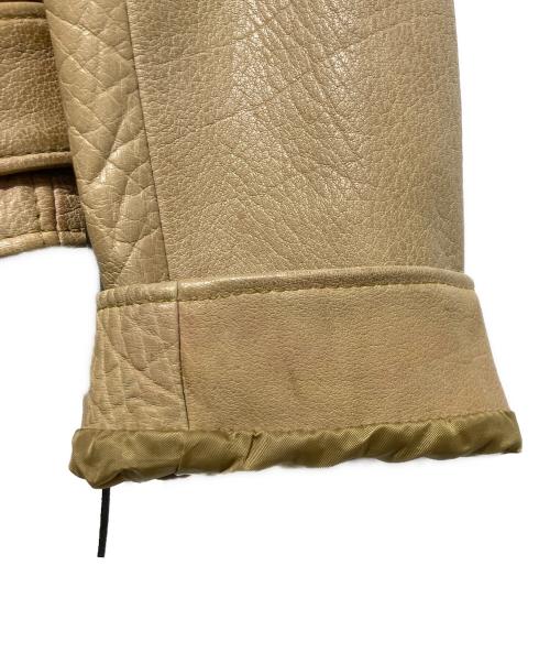 ALL SAINTS（オールセインツ）ALL SAINTS (オールセインツ) ダブルライダースジャケット ベージュ サイズ:UK6の古着・服飾アイテム
