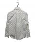 BURBERRY BLACK LABEL (バーバリーブラックレーベル) モノグラムボタンダウンシャツ ホワイト サイズ:2：7000円