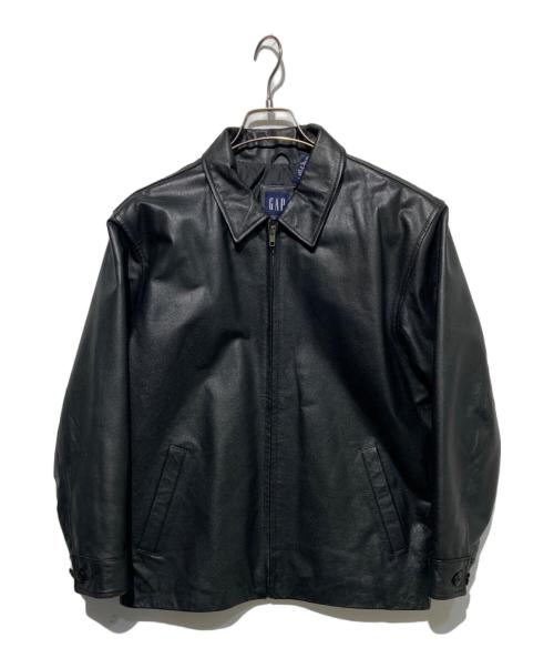 GAP（ギャップ）GAP (ギャップ) レザーブルゾン ブラック サイズ:XLの古着・服飾アイテム