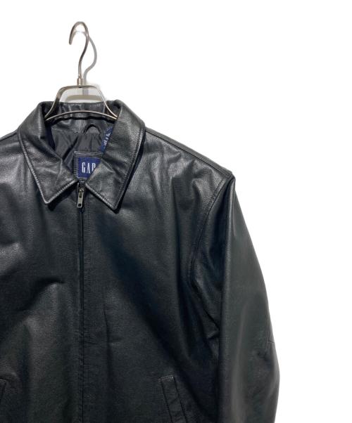 GAP（ギャップ）GAP (ギャップ) レザーブルゾン ブラック サイズ:XLの古着・服飾アイテム