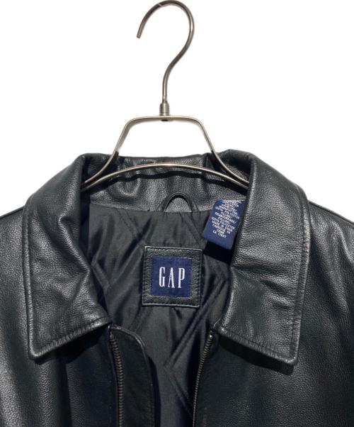 GAP（ギャップ）GAP (ギャップ) レザーブルゾン ブラック サイズ:XLの古着・服飾アイテム