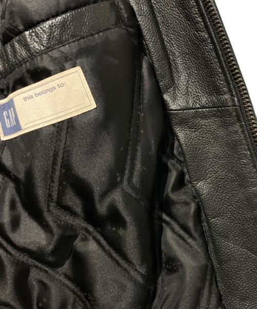 GAP（ギャップ）GAP (ギャップ) レザーブルゾン ブラック サイズ:XLの古着・服飾アイテム