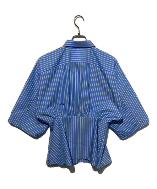 UNITED ARROWS（ユナイテッドアローズ）UNITED ARROWS (ユナイテッドアローズ) ストライプドルマンスリーブブラウス ブルー サイズ:Freeの古着・服飾アイテム