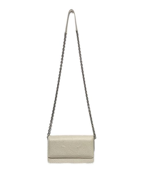 Maison Margiela（メゾンマルジェラ）Maison Margiela (メゾンマルジェラ) チェーンウォレット ホワイトの古着・服飾アイテム