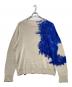 SHINYA KOZUKA（シンヤコズカ）の古着「LEAKED JUMPERニット」｜ブルー×ベージュ