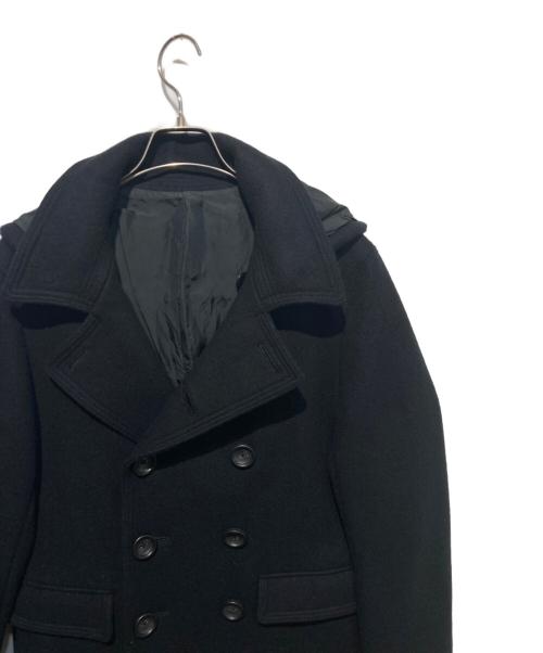 Junhashimoto（ジュンハシモト）junhashimoto (ジュンハシモト) メルトンコート ブラック サイズ:不明の古着・服飾アイテム