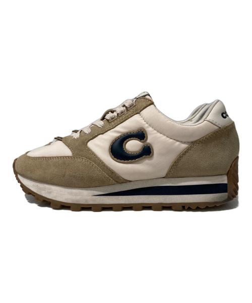 COACH（コーチ）COACH (コーチ) ランナースニーカー ベージュ サイズ:7の古着・服飾アイテム