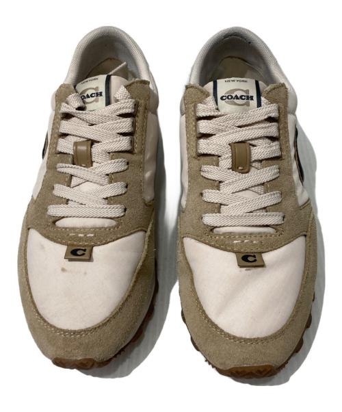 COACH（コーチ）COACH (コーチ) ランナースニーカー ベージュ サイズ:7の古着・服飾アイテム