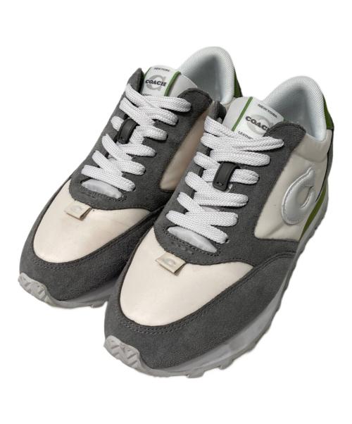 COACH（コーチ）COACH (コーチ) ランナー スニーカー ホワイト×グレー サイズ:7の古着・服飾アイテム