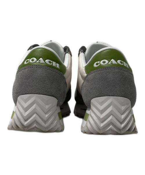 COACH（コーチ）COACH (コーチ) ランナー スニーカー ホワイト×グレー サイズ:7の古着・服飾アイテム