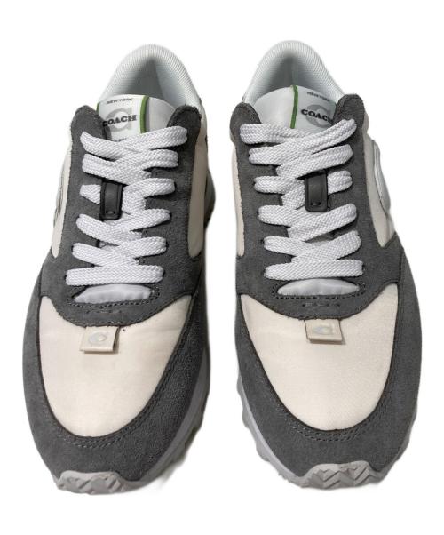 COACH（コーチ）COACH (コーチ) ランナー スニーカー ホワイト×グレー サイズ:7の古着・服飾アイテム
