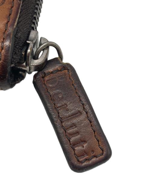 Berluti（ベルルッティ）Berluti (ベルルッティ) ワパ スクリットレザー ジップ付きコインパース ブラウンの古着・服飾アイテム