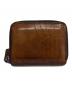 Berluti (ベルルッティ) ワパ スクリットレザー ジップ付きコインパース ブラウン：27000円