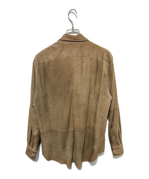 RALPH LAUREN（ラルフローレン）RALPH LAUREN (ラルフローレン) スウェードシャツ ベージュ サイズ:8の古着・服飾アイテム