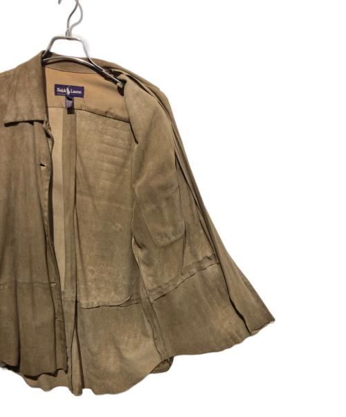RALPH LAUREN（ラルフローレン）RALPH LAUREN (ラルフローレン) スウェードシャツ ベージュ サイズ:8の古着・服飾アイテム