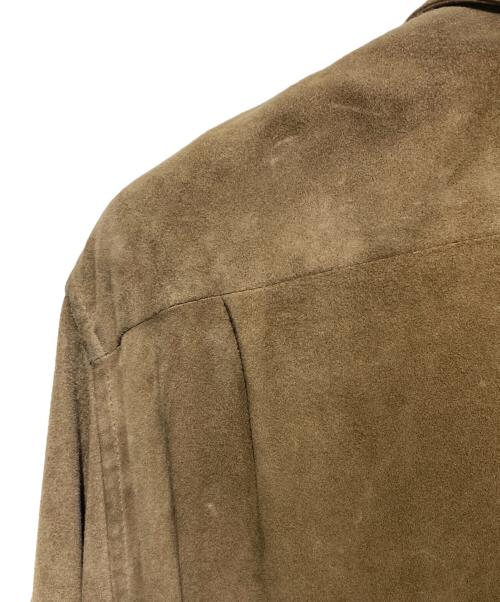 RALPH LAUREN（ラルフローレン）RALPH LAUREN (ラルフローレン) スウェードシャツ ベージュ サイズ:8の古着・服飾アイテム