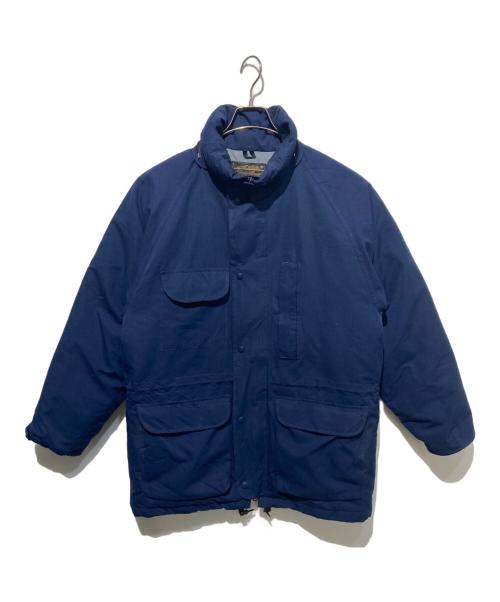 Eddie Bauer（エディーバウアー）Eddie Bauer (エディーバウアー) 古着マルチポケットダウンジャケット ブルー サイズ:Ｍの古着・服飾アイテム