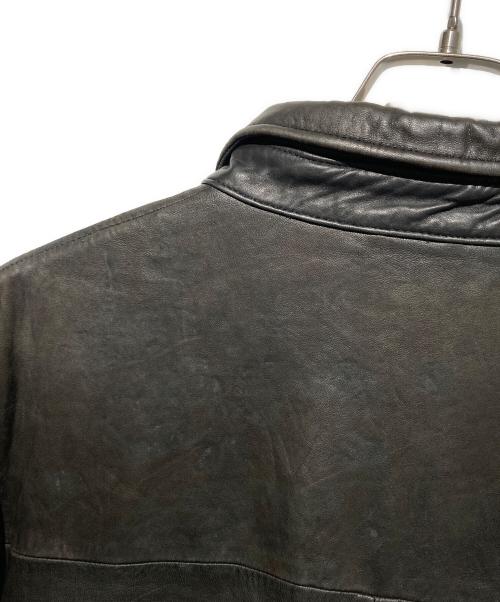 POLO RALPH LAUREN（ポロ・ラルフローレン）POLO RALPH LAUREN (ポロ・ラルフローレン) レザースイングトプ ブラック サイズ:XLの古着・服飾アイテム