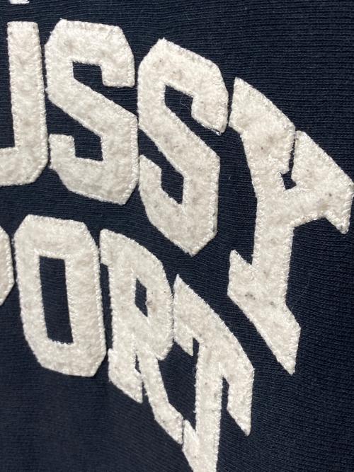 Champion REVERSE WEAVE（チャンピオン リバース ウィーブ）Champion REVERSE WEAVE (チャンピオン リバース ウィーブ) stussy (ステューシー) REVERSE WEAVE ARC LOGO SWEAT ブラック サイズ:Mの古着・服飾アイテム